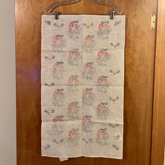 Rodriquez Pure Linen Tea Towel Hand Australia Vintage Koala Bear Holiday Holly - Picture 10 of 10